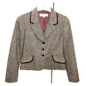 Tahari ASL Herringbone Blazer